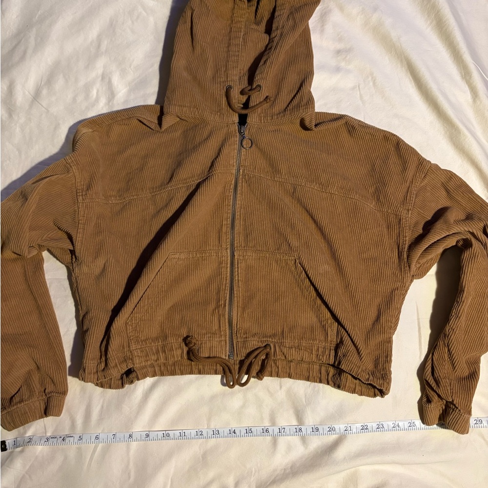 Hollister Tan Corduroy Hoodie